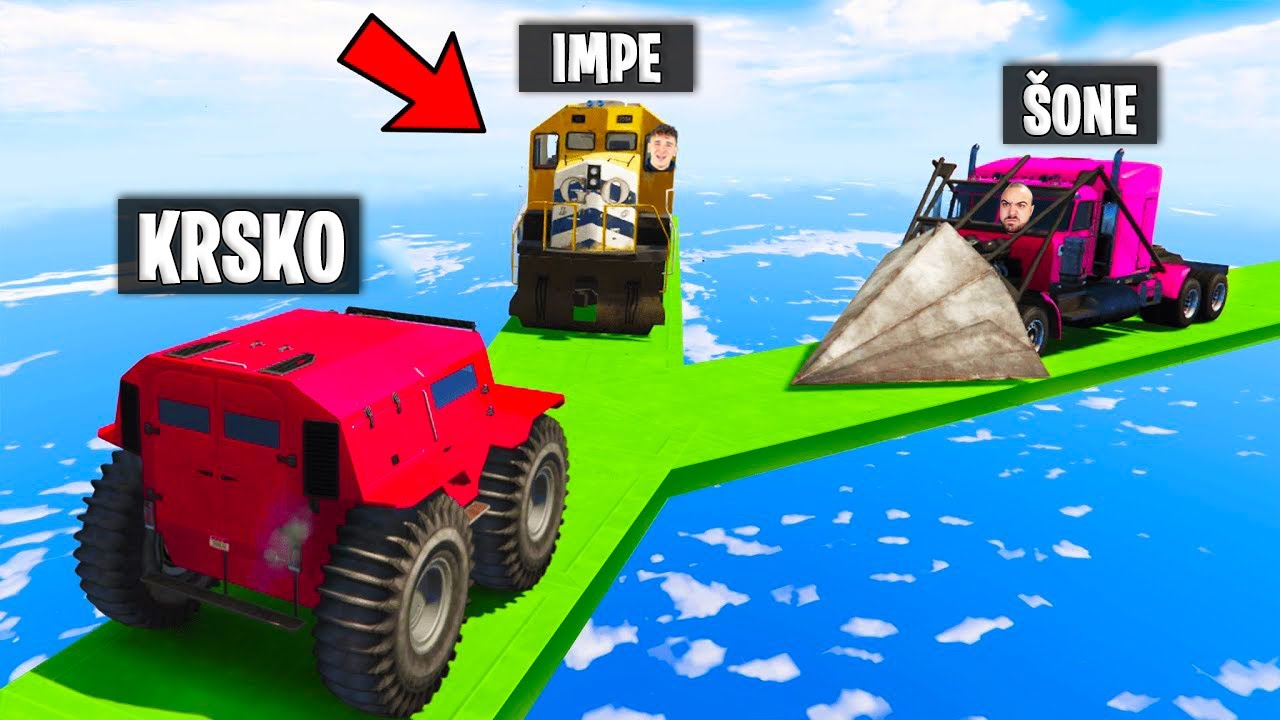 IMPE, ŠONE I KRSKO OPET IGRAJU NAJLUĐE GTA 5 TRKE! :O (face to face)