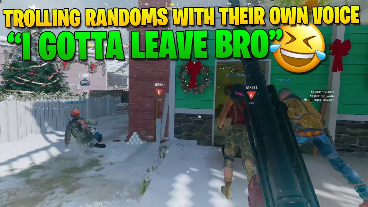 TROLLING PEOPLE WITH THEIR OWN VOICE (MY TEAM CRACKS UP LAUGHING)