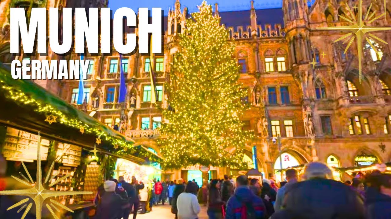 MAGICAL MUNICH✨ Christmas Market🎄 A Festive Walking Tour | ✨Subtitles CC