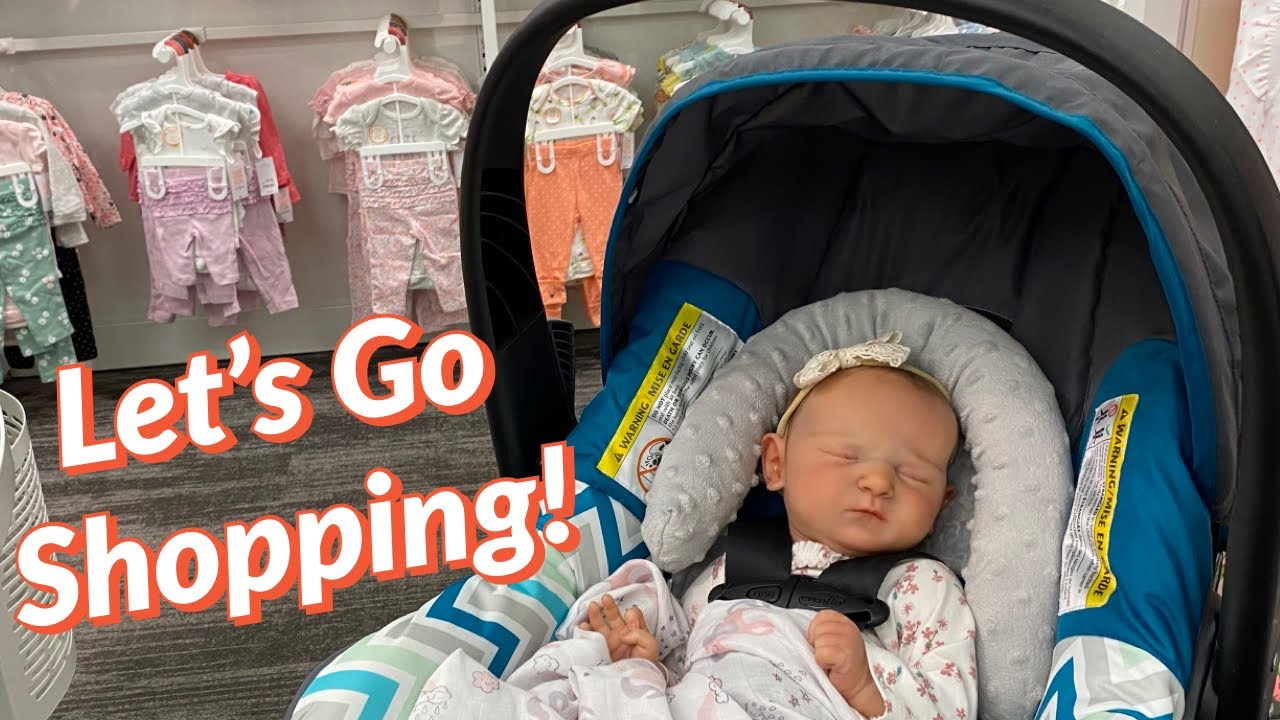 Newborn Goes Shopping! Realistic Reborn Baby Doll Target Outing