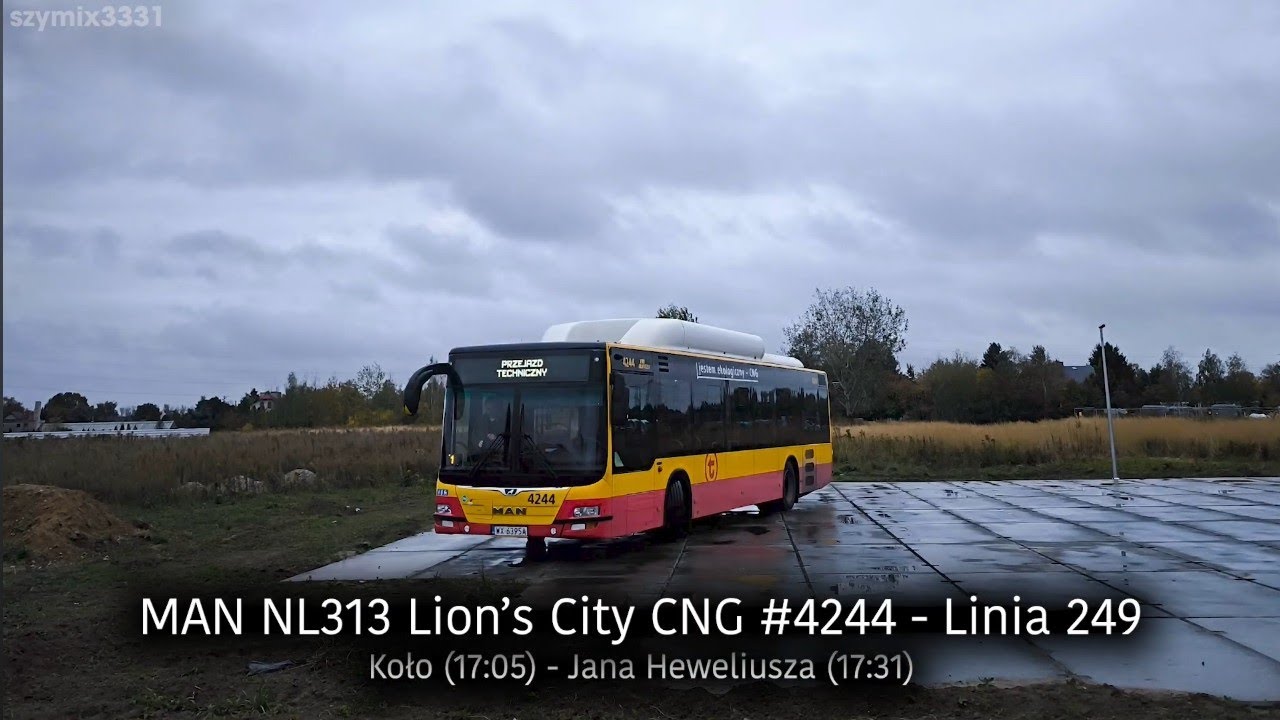 Linia 249 | MAN NL313 Lion's City CNG #4244 - MZA Warszawa