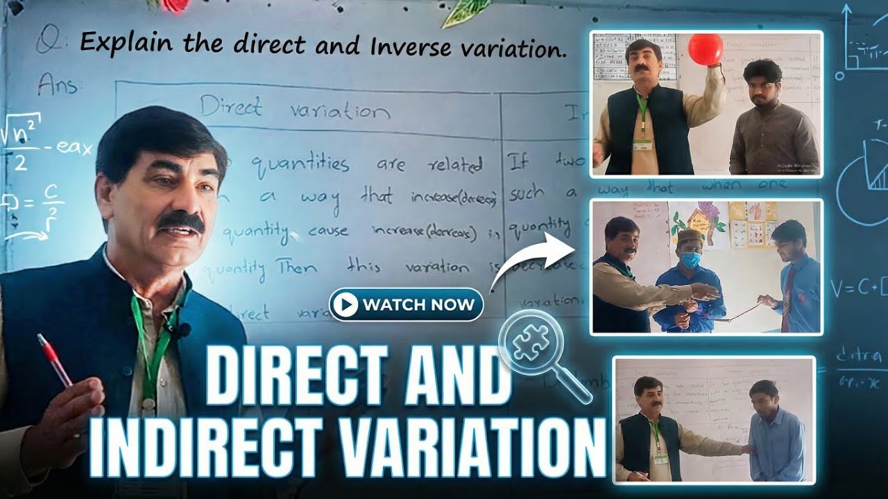 Direct and Inverse Variation | Easy Explanation (Urdu/Hindi)