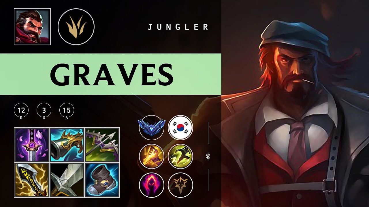 Graves Jungle vs Diana - KR Diamond Patch 25.23