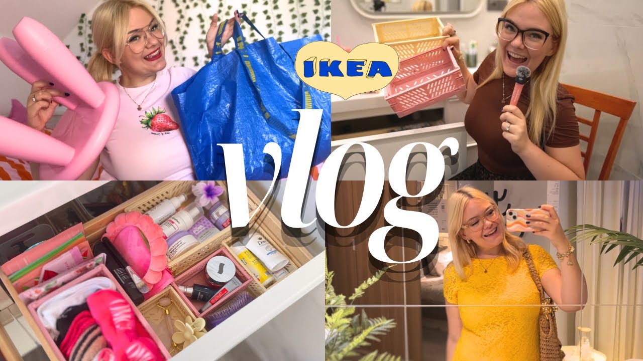 VLOG třídění a organizace kosmetiky, ikea haul & moje první letní soustředění ⛸️