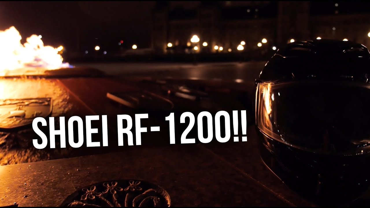 FIRE: Shoei RF-1200 Motorcycle Helmet REVEAL!