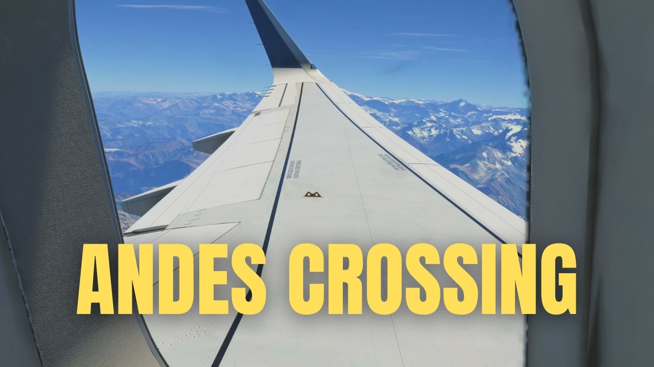CROSSING THE ANDES in MSFS 2024 | A320neo on PS5 Pro (Bumpy Arrival!)