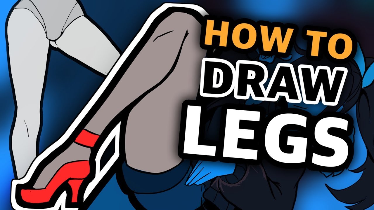 How to draw Legs for Beginners (Anime Manga Tutorial)