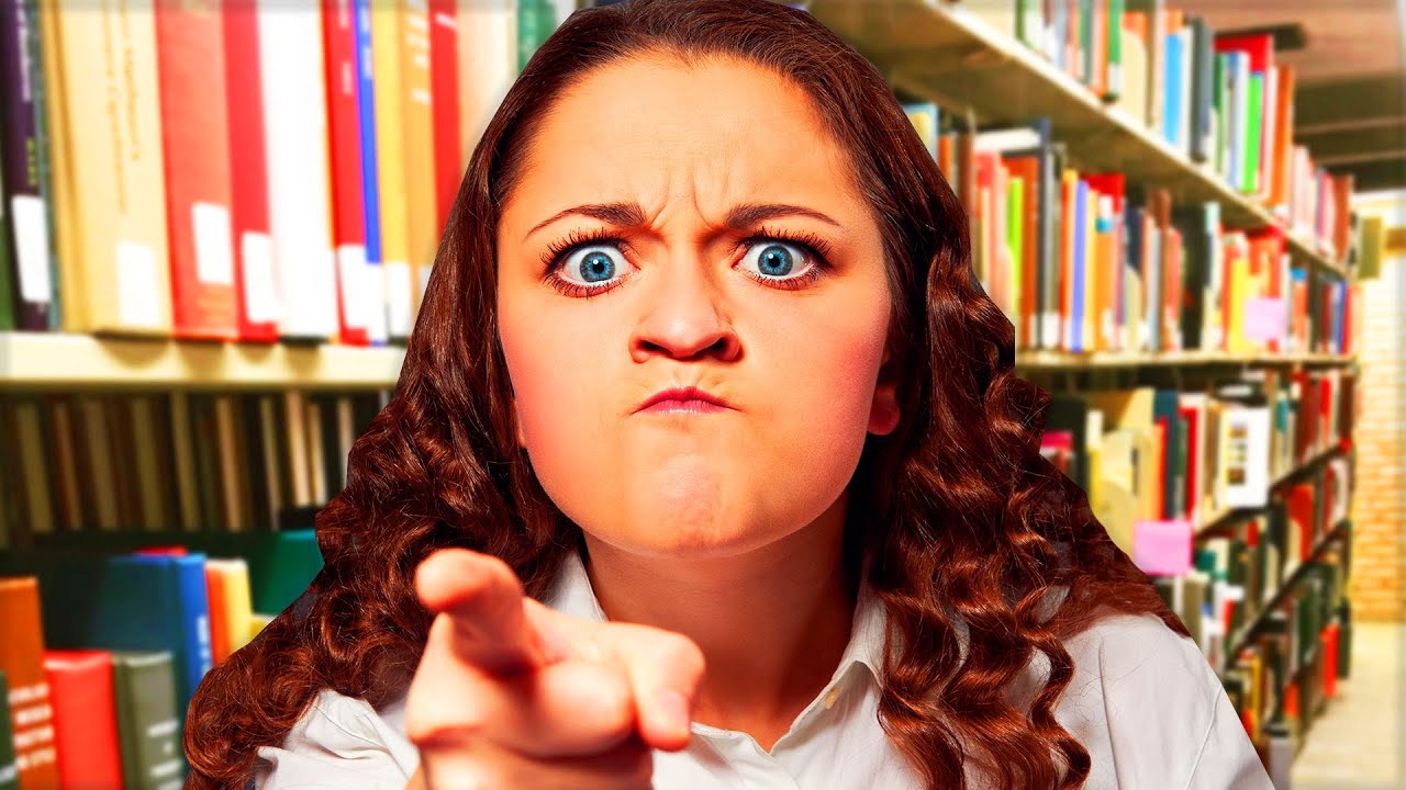 LIBRARIAN THROWS BOOKS AT KID...