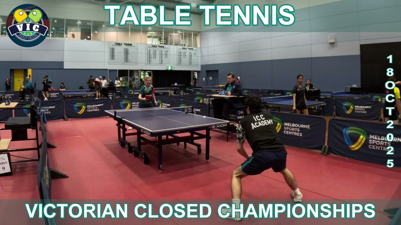 Anthony (1825) vs Zach (1829) 🏓 Highlights 🏓 2025 Table Tennis - Victorian Closed Championships