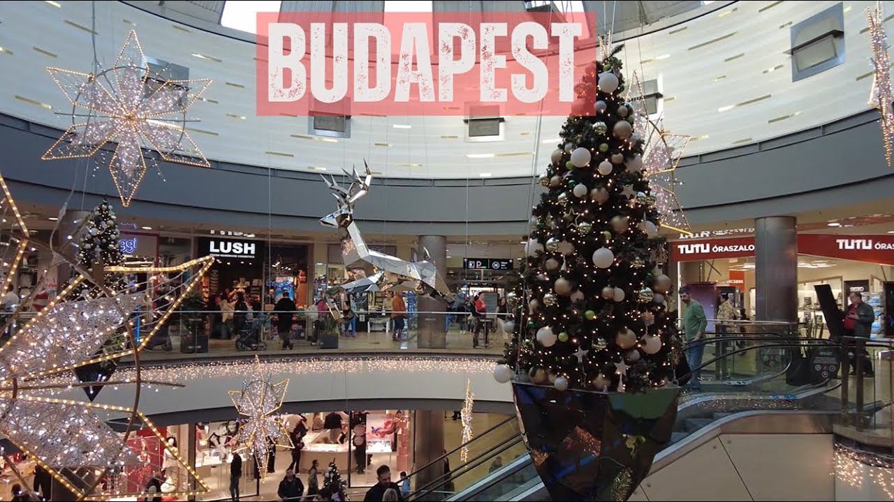 Shopping mall ÁRKÁD  - Budapest - Christmas season 2025 [4k Ultra HD 60fps ]