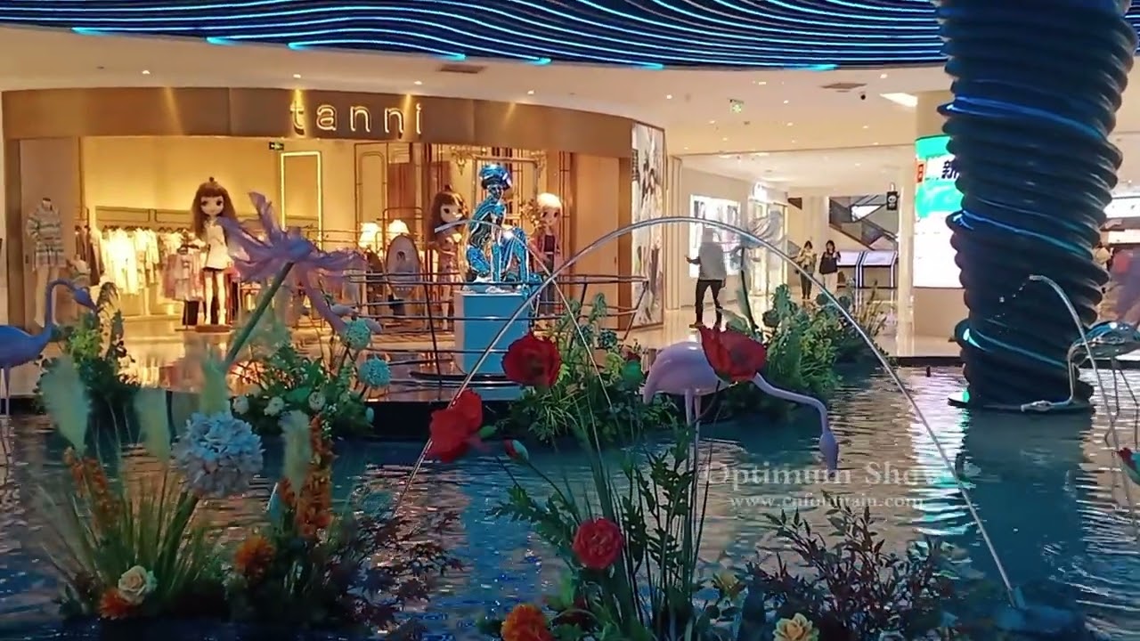 Optimum Show I Indoor Modern DMX Control Laminar Jumping Jets Fountain