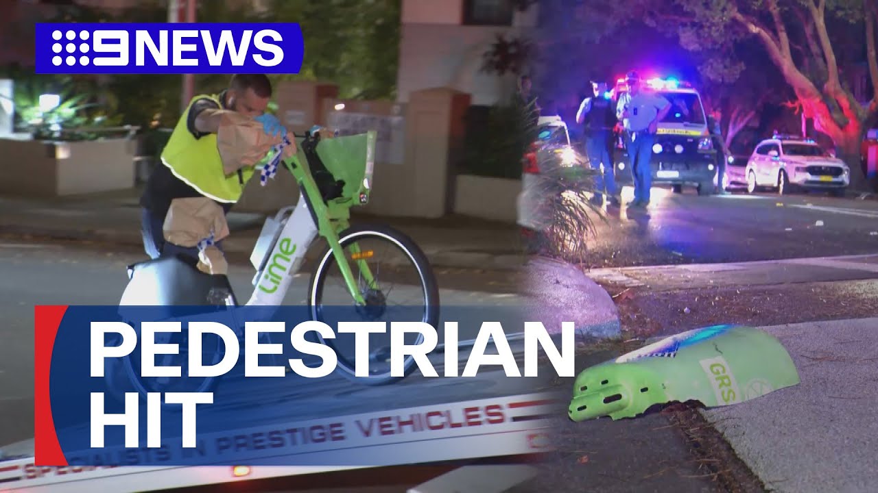 Woman struck by e-bike in Bondi | 9 News Australia