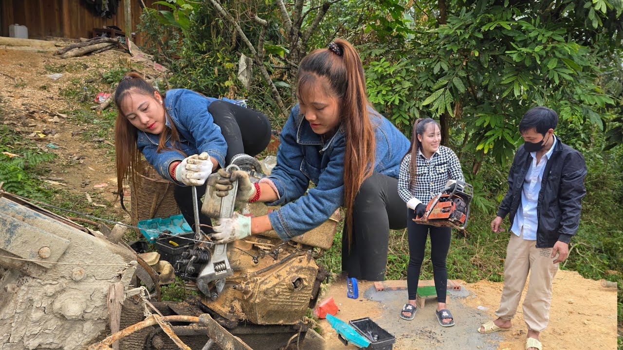 After closing her shop, the girl went home and forgot to help the locals fix their machines.