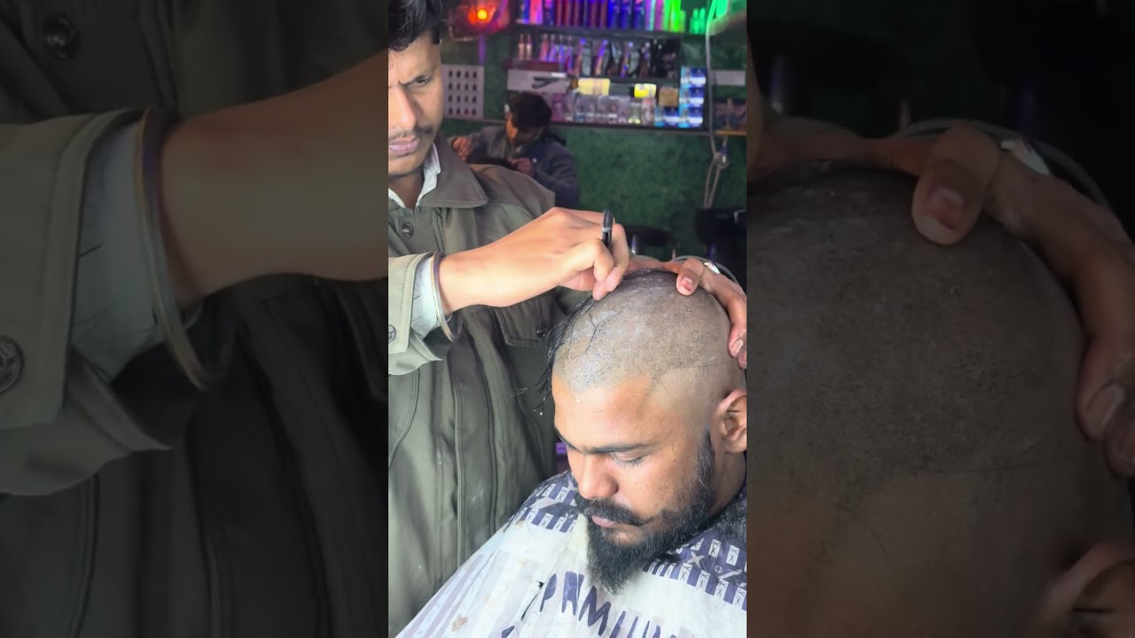 Mottai gundu taklu tind tonsure men head shave bald 