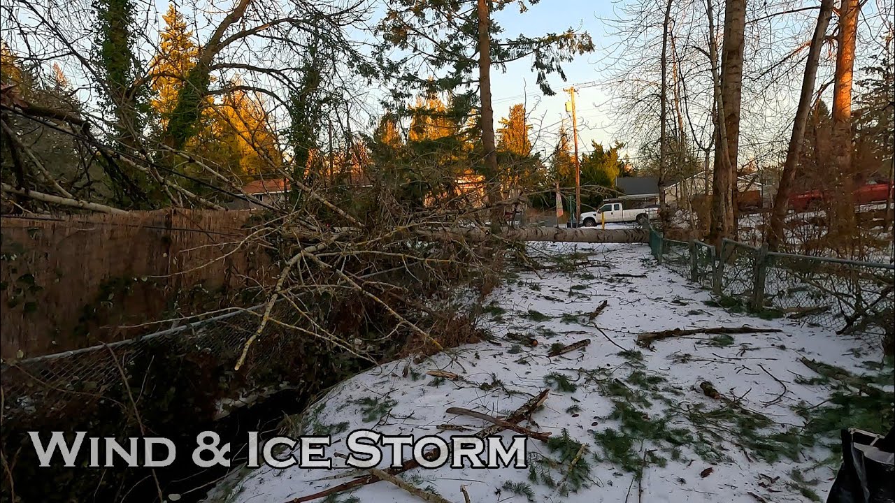 Devastating Wind & Ice Storm 5 Days No Power in Oregon