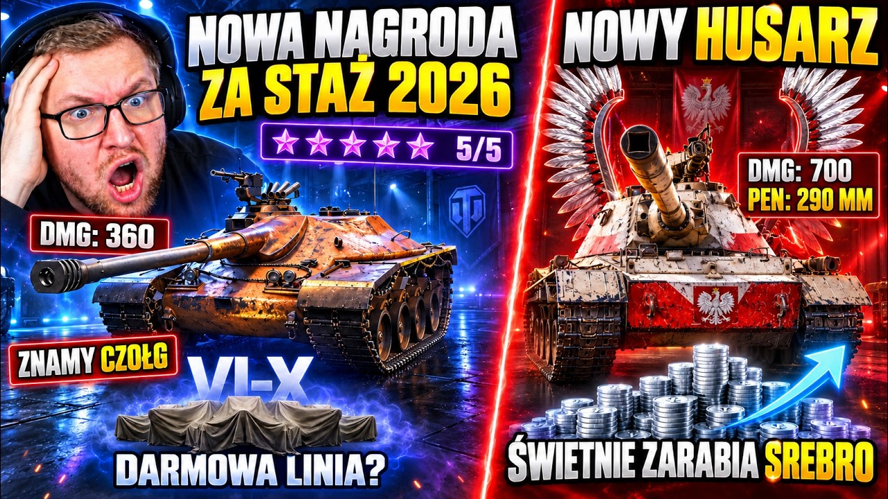 NOWA OP NAGRODA ZA STAŻ 2026 - Jagdpanzer 7! POLSKI HUSARZ z PACZEK