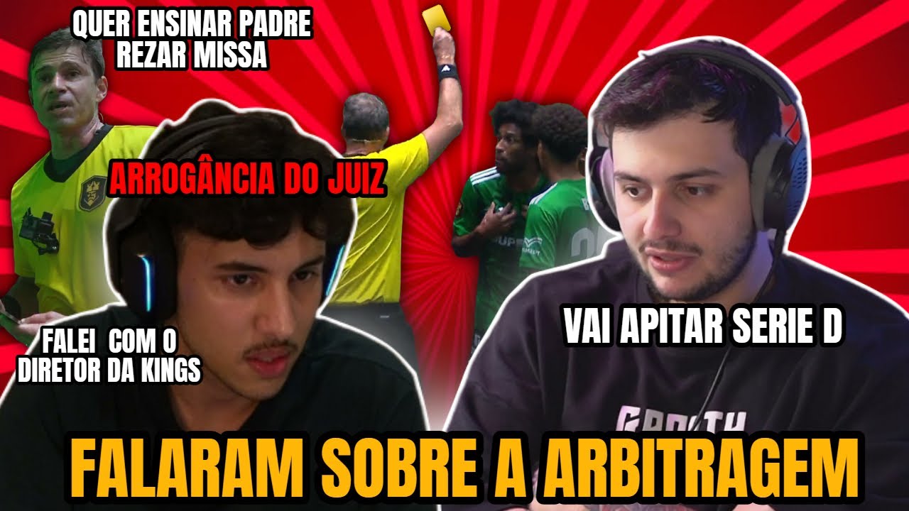 POLEMICA 🔥GABE E RENATO DESABAFARAM SOBRE A ARBITRAGEM DA KINGS! REACT NOVA DISS CONTRA O FLUXO