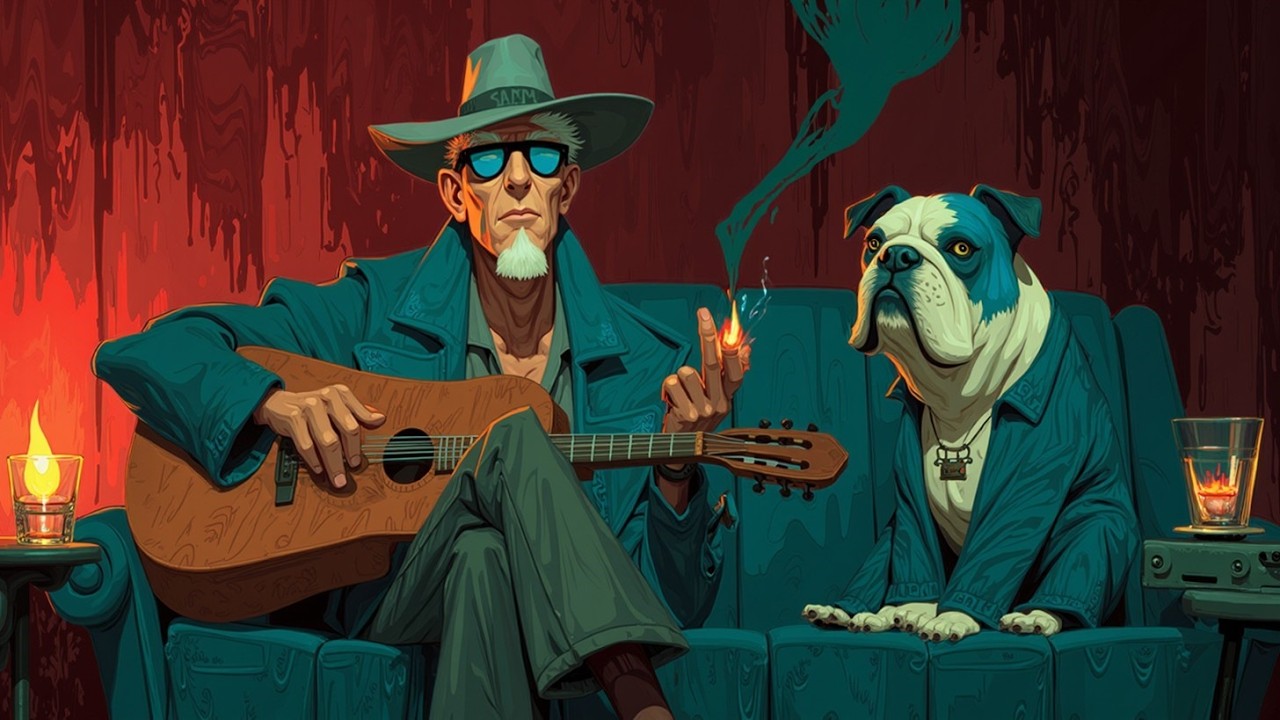Southern Roots Music - Deep Slow Blues ~ Gritty Delta Southern Blues Guitar Mix for Relaxing