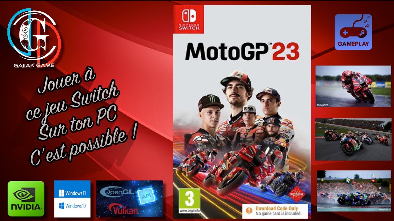 Ryujinx Yuzu Switch -  Gameplay  - MOTO GP 23