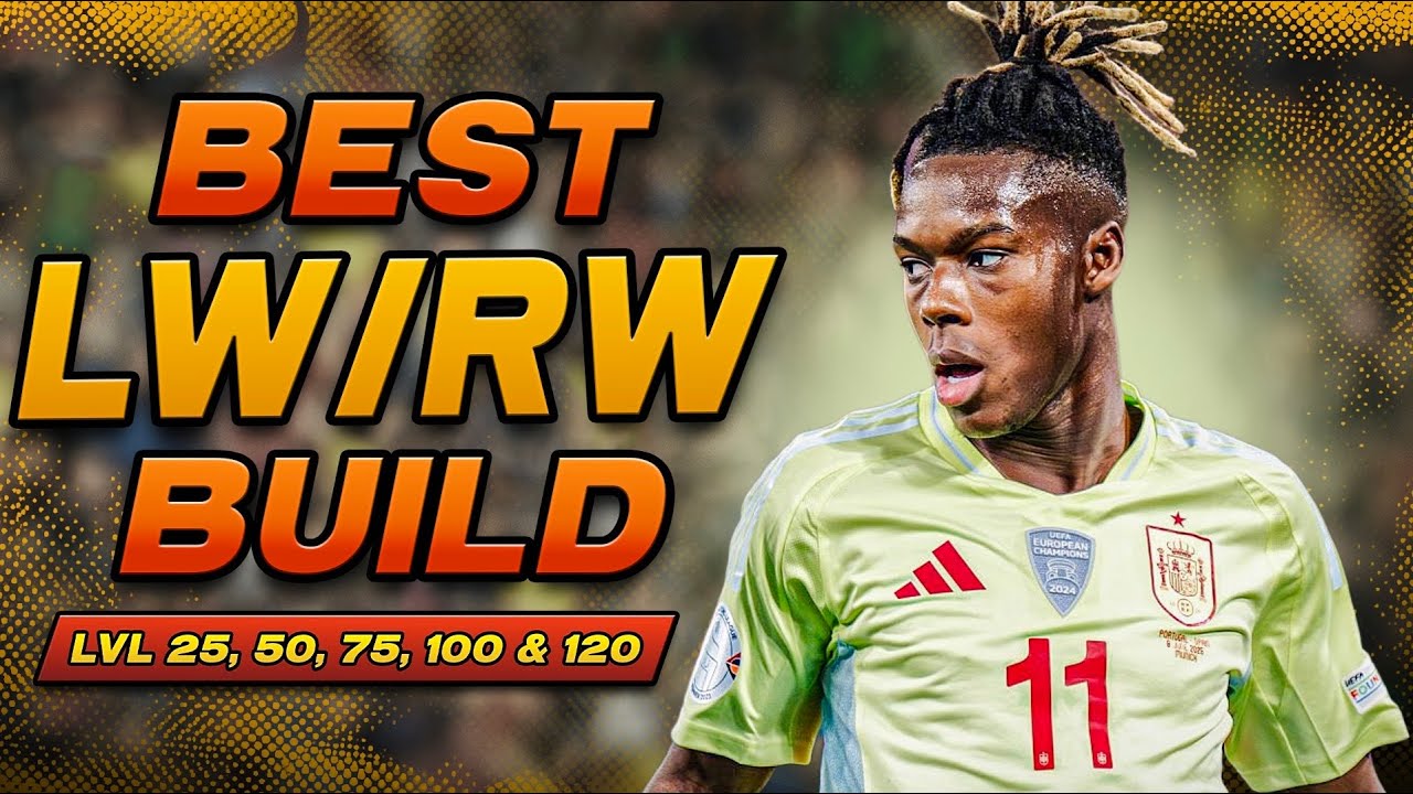 *UPDATED* BEST WINGER (LW/RW) BUILD FOR LVL 25,50,75,100 & 120 | EAFC 25 Clubs