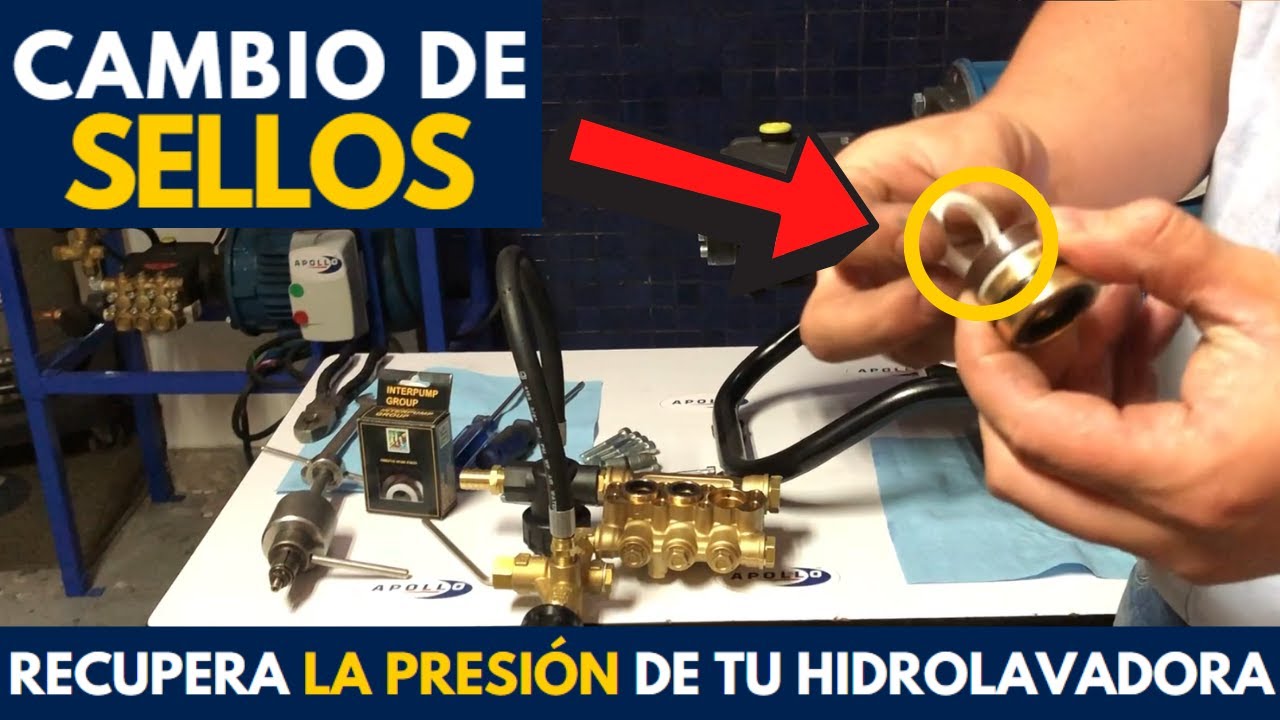 Hidrolavadora NO TIENE PRESIÓN | SOLUCIÓN: Cambio de EMPAQUES o SELLOS de Agua
