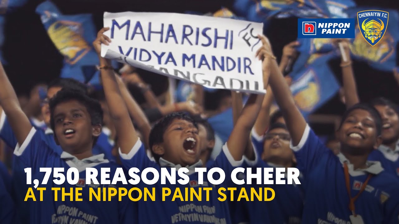 Chennaiyin FC | Season 6 | Nippon Paint | 1,750 Kids Cheer For The Marina Machans
