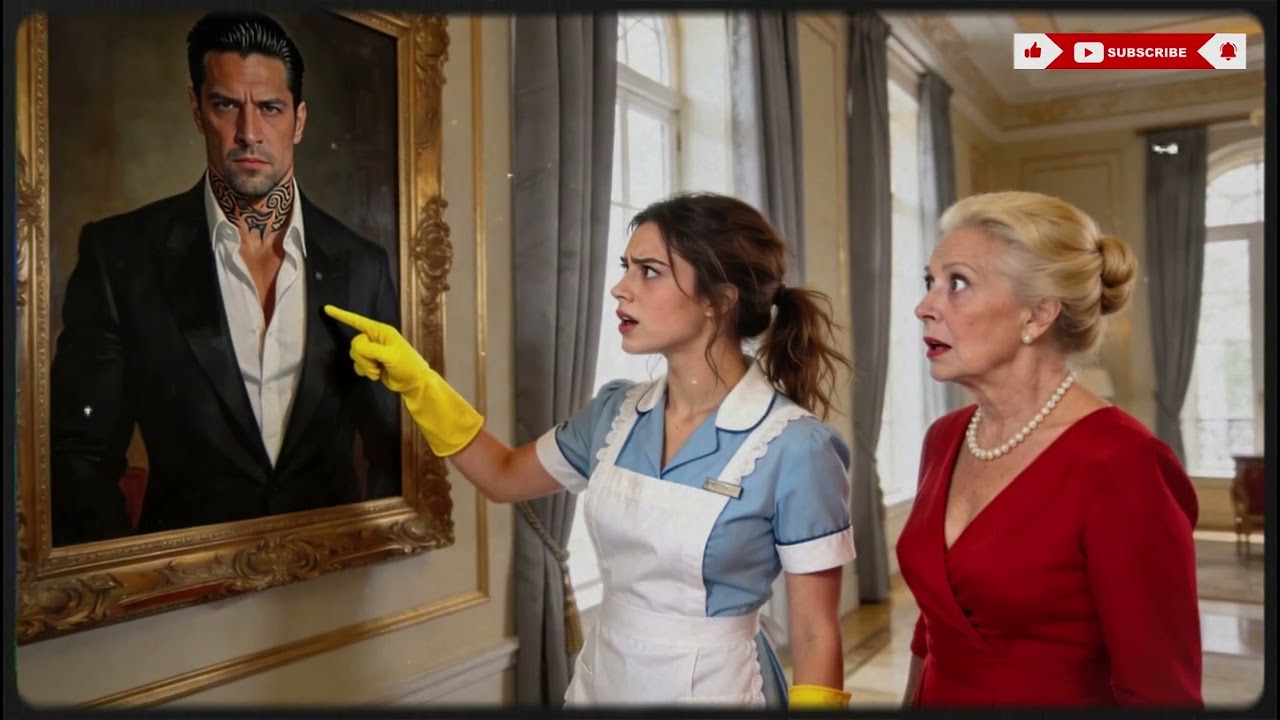 Новая горничная замерла и спросила Мадам,почему отец моей дочери смотрит на меня с этого портрета?