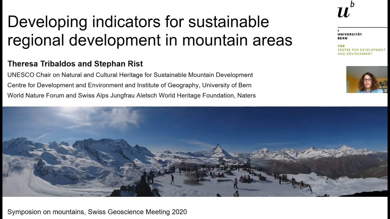 Developing indicators for sustainable regional development in mountain areas