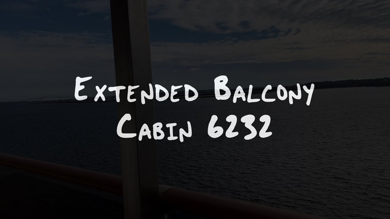 Can you BELIEVE this balcony?! Extended Balcony 6232 Cabin Tour&hellip; Carnival Legend