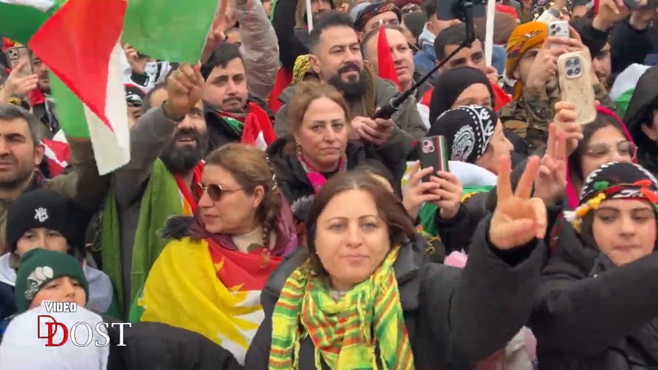 Hunarmand Sarif omari   المانيا 31.01.2026   مظاهرة حاشدة من أجل روج أفا مدينه بون