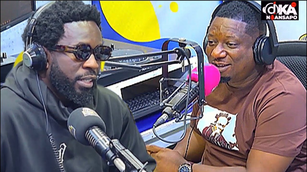 Bisa Kdei Storms The Studio Of Kessben Fm With Dj KA Ahead Of His Easter Show In Kumasi At Greenwood