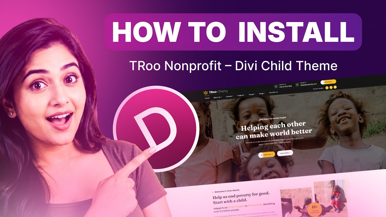 How to Install TRoo Nonprofit Divi Child Theme | Complete Setup Guide