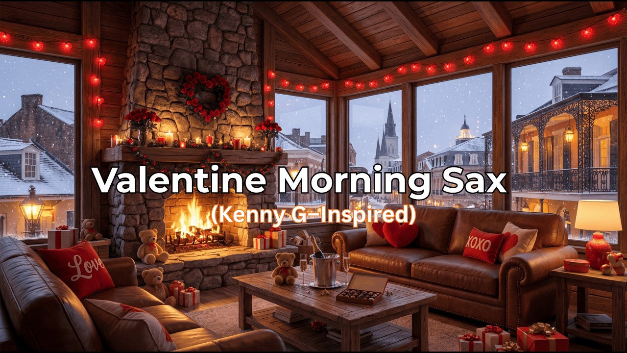 ❤️ Valentine Morning Sax – Romantic Snowy New Orleans Jazz (Kenny G–Inspired) 🎷❄️