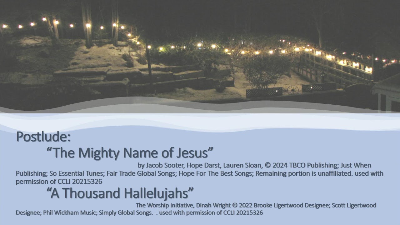 Hillside United Church ~ Worship Service ~  February 15, 2026