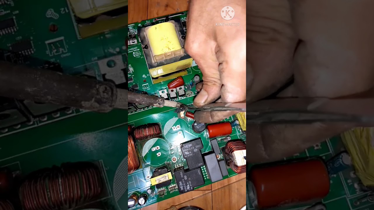 اصلاح انفرتر 3kvA  عذر شحن كهرباء الدولة