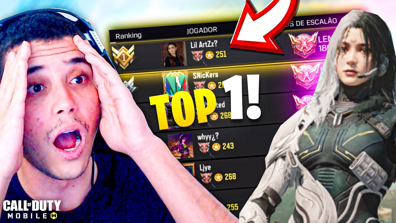 REAGINDO a NOVA TOP 1 GLOBAL do COD MOBILE! *SIMPLESMENTE INSANO* | MELHOR JOGADORA do MUNDO?