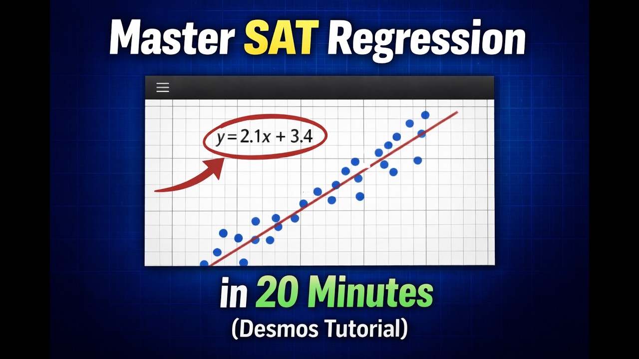 How to Use Desmos for SAT Regression (Full Walkthrough)