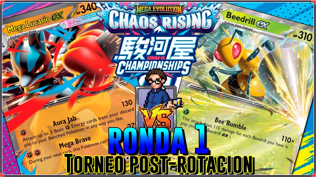 R1 TCG POKEMON Championships SURUGA-YA en ESPAÑOL | Mega Lucario ex vs Beedrill ex