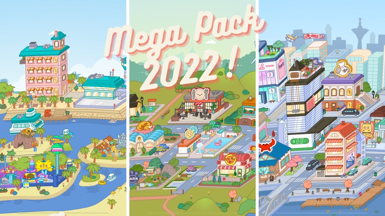 Toca Boca Life World - Mega Pack 2022 Building with Location Names!