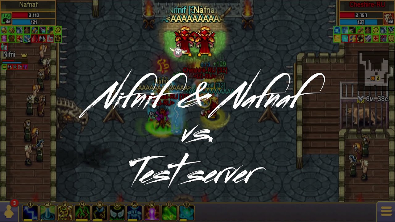 NifNif and NafNaf vs Test Server; Warspear online PvP; Arena 2x2.