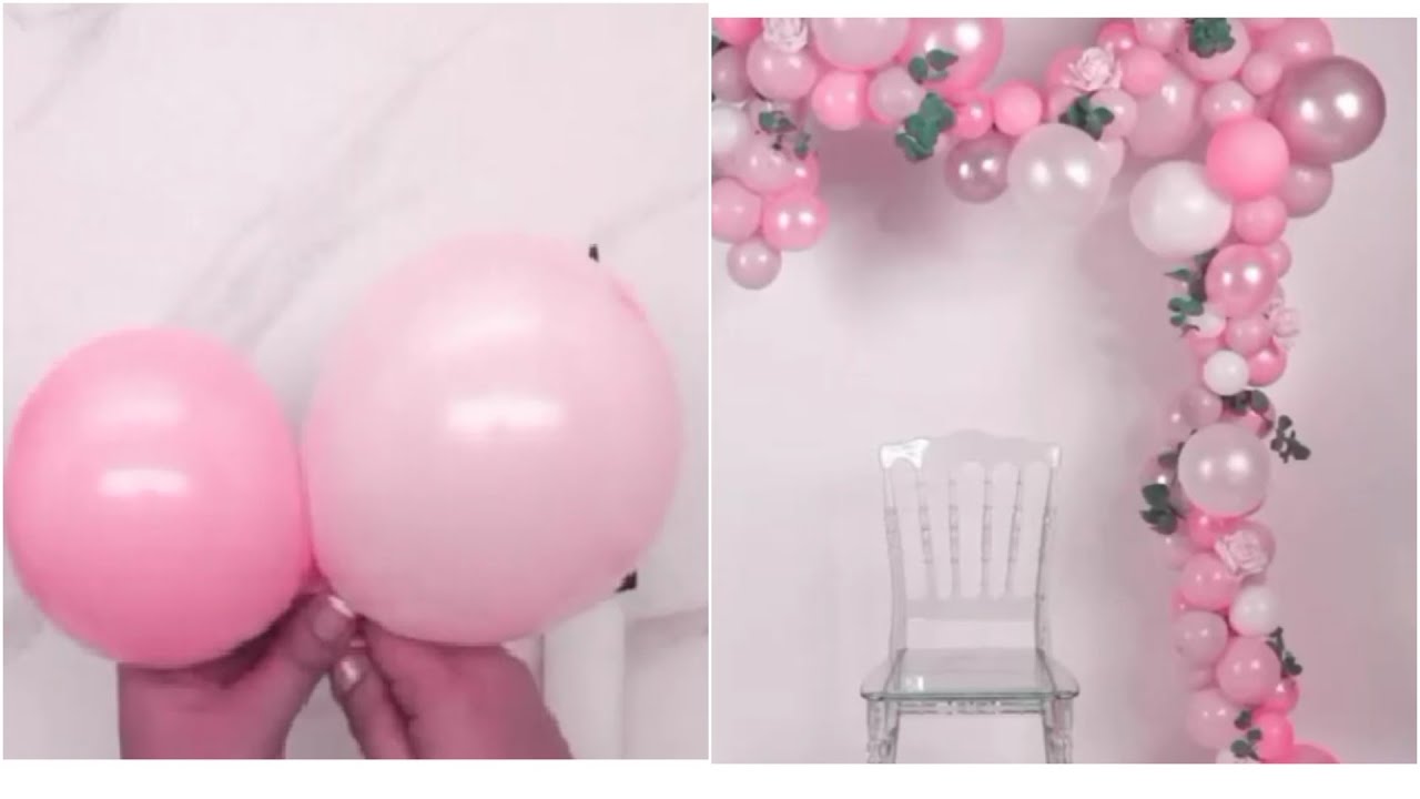 DIY -Simple and Easy Balloon Decoration at Home || Birthday Decoration at home