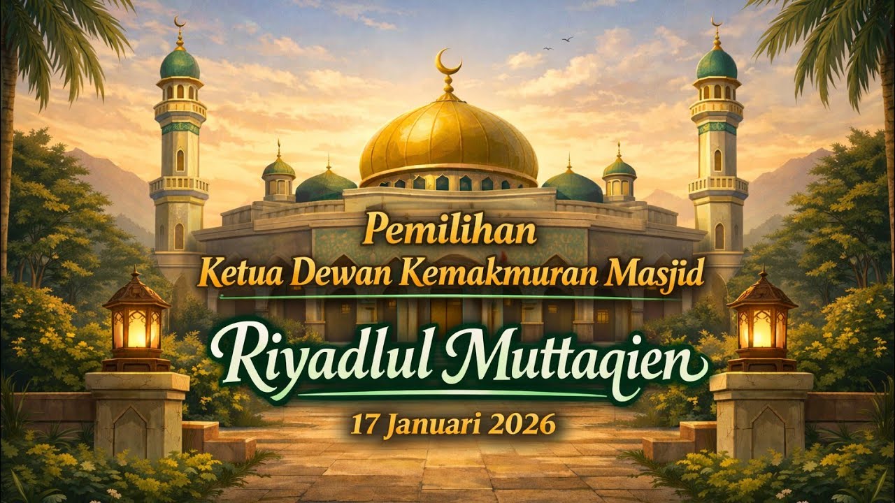 Pemilihan ketua DKM Masjid Riyadlul Muttaqin periode 2026-2031