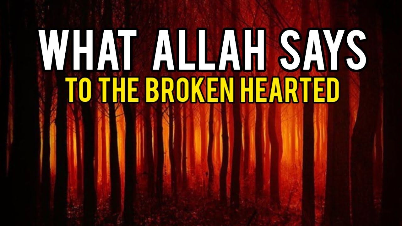 What ALLAH Says To The Broken Hearted
