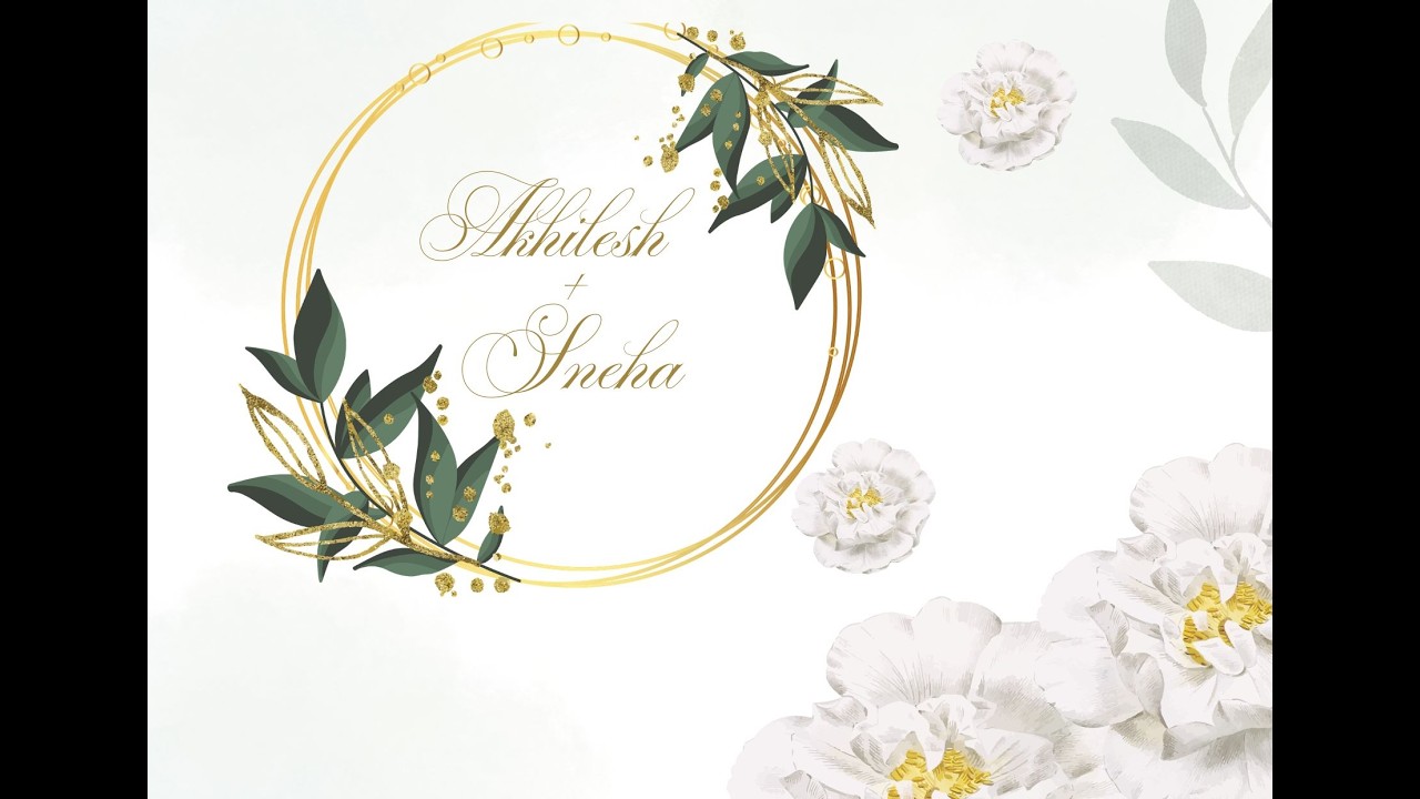 WEDDING CEREMONY OF Akhilesh and  Sneha