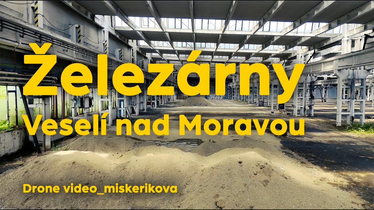 Železárny Veselí nad Moravou - Rychlý průlet dronem