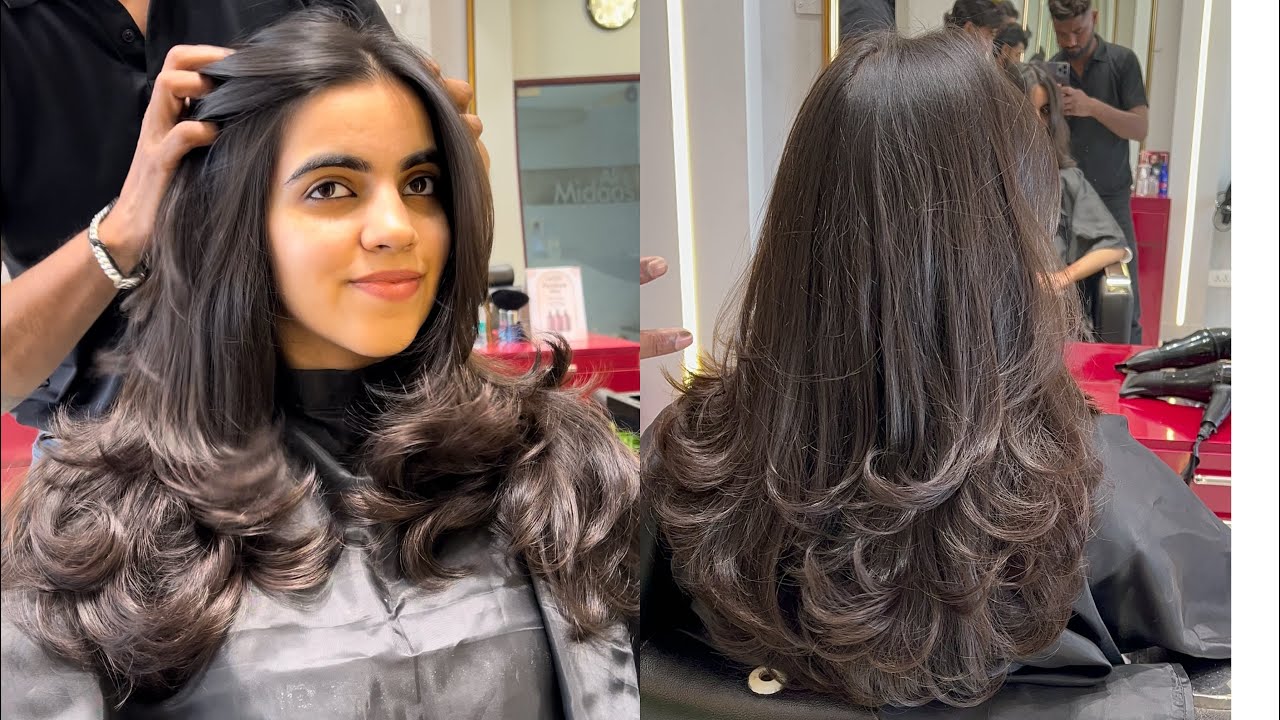 Multi layer cut with curtains bangs//Layer cut //layer cutting tutorial 💇‍♀️💇‍♀️💇‍♀️