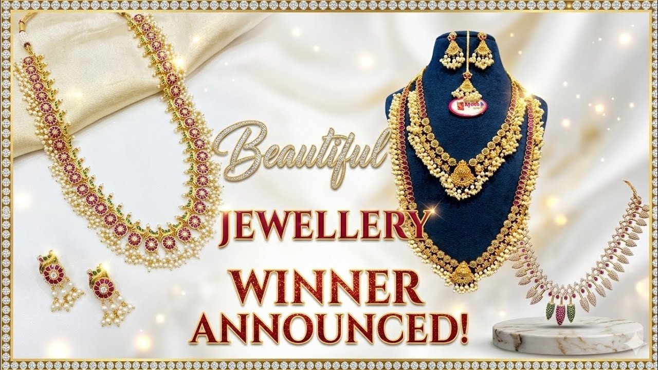 Beautiful jewellery 💥 🎁 Huge Giveaway Winner Announced!ed!Who is the Lucky Winner? Congratulations🎉