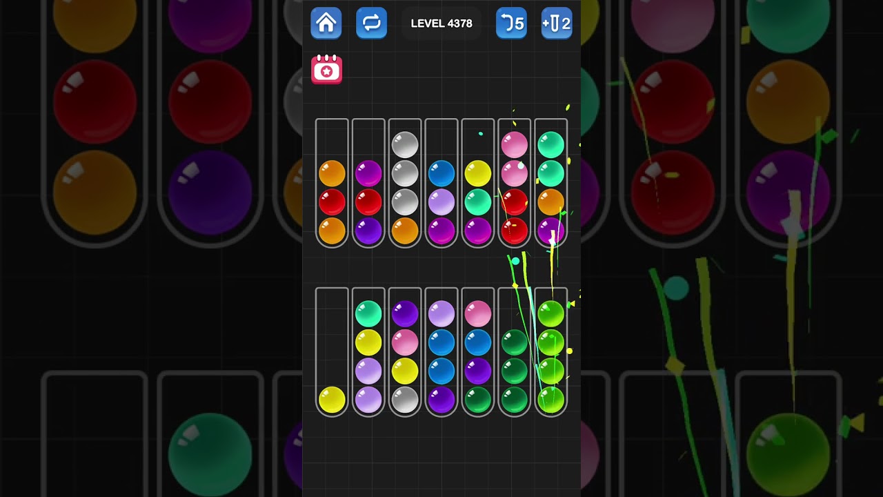 Ball Sort Puzzle by Guru Game: Levels 4376, 4377, 4378, 4379, 4380