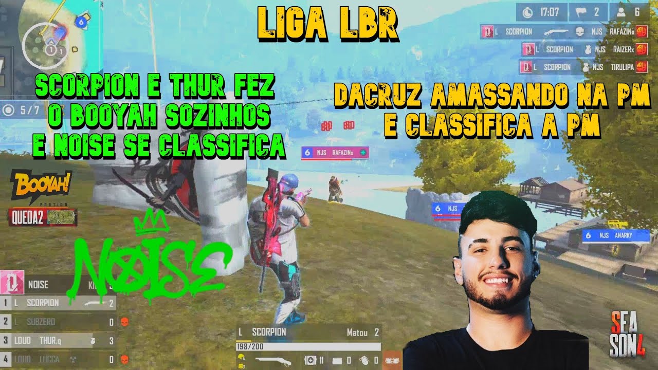 LIGA LBR | THUR E SCORPION FAZ BOOYAH INCRIVEL E NOISE SE CLASSIFICA 🔥🔥