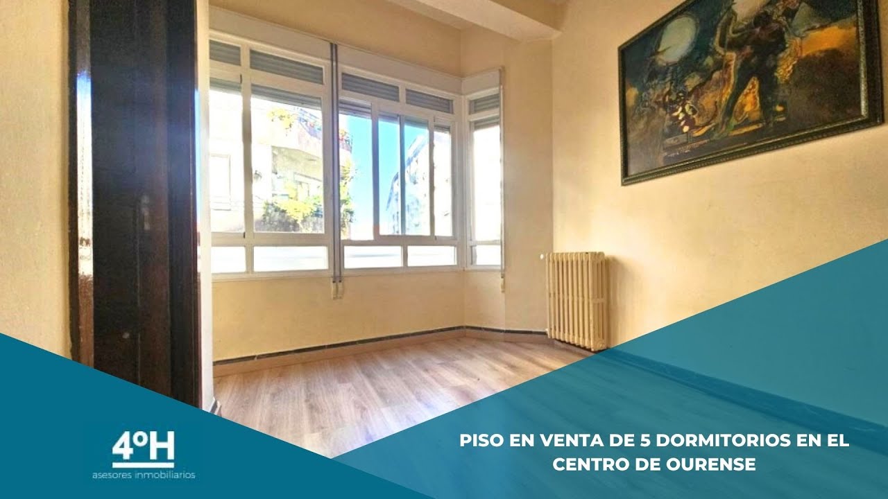 PISO EN VENTA DE 5 DORMITORIOS EN EL CENTRO DE OURENSE